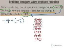 And also, we have to be sure to check that the sign of the quotient makes sense for the situation. Multiplying And Dividing Integers Word Problems Youtube