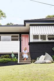 Inspiring 8 Week Renovation Of A 1960s Red Brick Bungalow Painted Brick House Brick Exterior House Exterior House Renovation