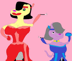 Saloon Gals Hot Dog and Queen Felicia by Yami -- Fur Affinity [dot] net