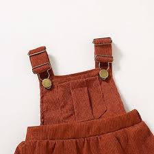 Amazon.com: YOUNGER TREE Toddler Baby Girl Fall Outfit Long Sleeve Plaid  T-Shirt and Strap Dress Overall with One Pocket Clothes Sets(B2-Brown,6-12  Months): Clothing, Shoes & Jewelry