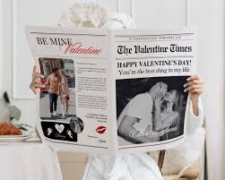 Canva Valentines Day Newspaper Template, Editable Newspaper Valentines Day  Gift, Large Valentines Day Newspaper for Photography, 112 - Etsy