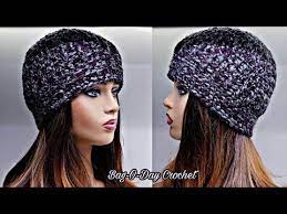 How To Crochet A Hat Unisex Beanie Hat Bag O Day Crochet Tutorial 556 Youtube Easy Crochet Beanie Diy Crochet Hat Crochet Tutorial