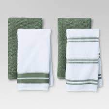 Layer kitchen towels between platters, to protect from scuffs and chips as you. 4pk Green Stripe Kitchen Towel Threshold Bride Access
