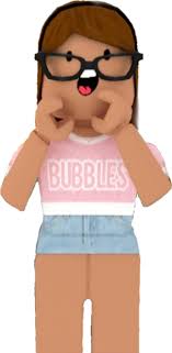 Girl Roblox Bloxburg Gfx Png Cute Sticker By Aesthetic