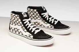 Black And White Checkered High Top Vans Vans Sk8 Hi Reissue Pr Supreme Vn0a38z3jlw Vans Vans Sk8 High Top Vans