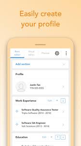 Resume Builder Cv Maker By Visualcv For Android Apk Download