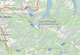 Wolfgangsee) is a lake in austria that lies mostly within the state of salzburg and is one of the best known lakes in the salzkammergut resort region. Michelin Sankt Wolfgangsee Map Viamichelin