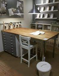 Get to work and set your imagination free you'll have more than enough room to spread out across the desktop and practice your arts and crafts. Worktable Ikea Sewing Rooms Craft Room Design Craft Room Tables