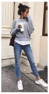 Winter Layering Outfit Ideas Fashion In India Threads Grey Sweater Outfit Casual Winter La Womens Casual Outfits Casual Fall Outfits Cute Fall Outfits