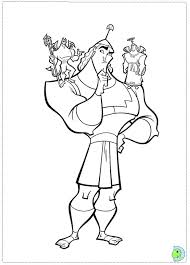 Coloring pages of emperor kuzco. Kuzco The Emperor S New Groove Coloring Page Dinokids Org