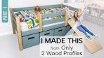 Make a Toddler Bed with Storage & Slide | Part 1 | PLANS