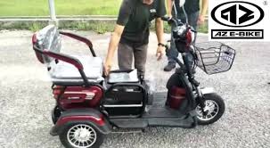 Setiap tahun, pengeluar mengemaskini barisan. Az E Bike Skuter Elektrik 3 Roda Sesuai Bagi Ibu