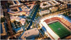 stadium village envisioned around rio tinto stadium soccer