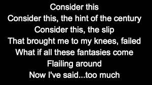 Image result for consider this losing my religion lyrics