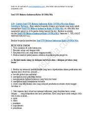 B soal tentang negosiasi 1. Contoh Soal Siap Uts 2 Bahasa Indonesia Kelas 13