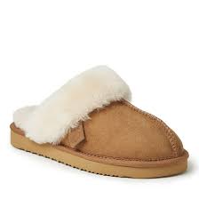 Dearfoams Women S Sydney Water Resistant Genuine Shearling Scuff Slipper Dearfoams Shearling Slippers Shearling