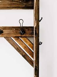 Crafted from solid and manufactured wood with veneers in a rich nutmeg finish. How To Build A Diy Hall Tree Bench With A Drawer Crafted By The Hunts