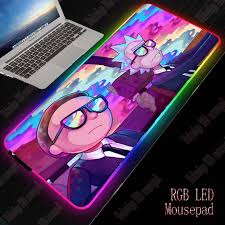 Computer mousepad rgb function 8: Yuzuoan Custom Xxl Rgb Gaming Mouse Pad Anime Rick Morty Large Rgb Led Color Lighting Light Usb Wired One Piece Computer Pad Mouse Pads Aliexpress
