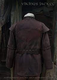 Viking Leather Jacket Inspired Ragnar Lothbrok Custom Size Larp Equipment Style Fantasy Made To Order Ragnar Lothbrok Leather Ragnar