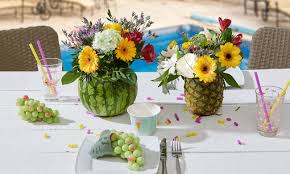 Sommerliche Ananas Und Melonenvase Diy Fruchtige Cocktails Ananas Melone