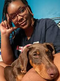 Meet my American Doberman Chico enjoying the Texas weather