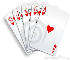 Hearts Royal Flush Playing Cards Poker Hand Hand Of Cards Cards Poker Hands