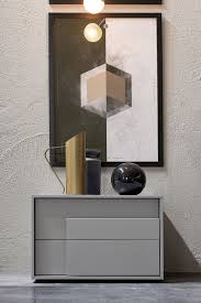 Overlap Nachttisch Mit 2 Schubladen In Grau Matt Aus Italien Von Novamobili Nightstand Italy Interiror Furniture Interior Furniture Interior