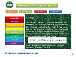 Pengertian asmaul husna al wakil. Al Asma Ul Al Husna Oleh Hamka S Pd I Nuptk Ppt Download