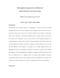 Lawyers have noted that although this has been a positive boon for filing matters (in a interview with. Pdf Irish Legislative Proposals For Clarification Of Nominee Directors Best Interests Duty Deirdre Ahern Academia Edu