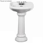 Victorian Ultra-Petite Porcelain Pedestal Sink - Bathroom