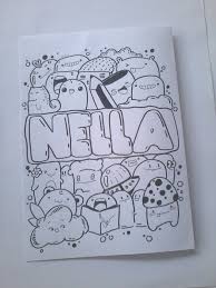 Sebagai contoh mari kita analisa nama artis indonesia yang telah meninggal. Lukisan Doodle Nama Aina Aretu