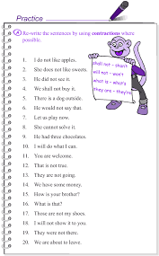 Grade 4 Grammar Lesson 16 Contractions Grammar Lessons English Writing Skills Reading Comprehension Lessons