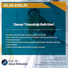 Damar Tikanikligi Belirtileri Prof Dr Zekai Pekkafali Facebook