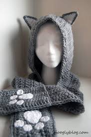 Accessories, hats slouch, holidays halloween. Free Pattern Cuddly Cat Crochet Scoodie