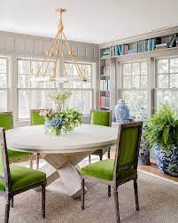 Interior Design Interior Design Cushing Road Green Dining Room Green Dining Chairs French Dining Chairs