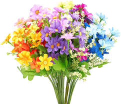 Maybe you would like to learn more about one of these? Primrue 6 Bundles Outdoor Artificial Flowers For Decoration Silk Flowers Uv Resistant Fake Flowers No Fade Faux Flowers Plastic Bouquet Hanging Plants For Indoor Outside Farmhouse Home Garden Rainbow 6 Color Wayfair