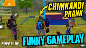 50 players jump from a plane with a parachute. Best Chimkandi Noob Player Prank Garena Free Fire Total Gaming Youtube
