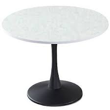 table ronde necy noir et effet marbre salle a manger table ronde table a manger ronde table salle a manger