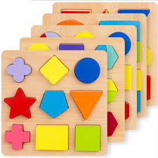 Numbers and shapes puzzle set. Buy Wooden Simple Shape Puzzle 5 Of Set For Toddlers First Jigsaw Puzzle Toys Shape Color Sorting Matching Peg Puzzle Montessori Geometric Early Educational Toys Online In Usa B085fvn93f