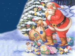 Santa claus and reindeer illustration, santa and deer during full moon digital wallpaper. Santa Claus Pics 0310 Santa Claus Wallpaper Santa Claus Pictures Santa Claus Pictures Image