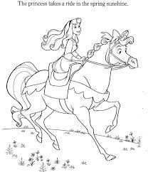 Princess Aurora And Her Horse Horse Coloring Pages Sleeping Beauty Coloring Pages Coloring Pages