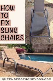 How To Repair Sling Chairs Chaises Outdoor Sling Chair Patio Chairs Makeover Patio Furniture Makeover