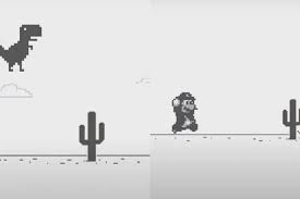 Así puedes cambiar al dinosaurio de Google por Mario Bros