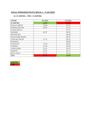 Perubahan jadual perjalanan ets yang sering kali dilakukan oleh pihak ktmb adalah satu penambahbaikan yang pengguna harus terima agar jadual. Ktmb 03 2267 1200 On Twitter Hai Pembukaan Jualan Tiket Perjalanan Ets Intercity Bermula 11 Jun Khamis Untuk Perjalanan Mulai 12 Jun Hingga 30 Jun Tren Ets Kl Sentral Ipoh