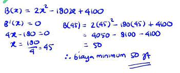 Biaya produksi akan menjadi minimal jika produksi maksimal perhari sebanyak ….a. Untuk Memproduksi X Unit Barang Diperlukan Biaya Produksi Yang Dinyatakan Dengan Fungsi B X 2x2 Brainly Co Id