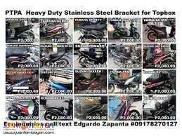 Find out latest honda beat 2021 cbs price at oto. Stainless Steel Bracket For Top Box Of Motorcycle