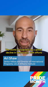 Democracy thrives where love and acceptance flourish. 🌈 UCLA Law’s Ari  Shaw explains how strong LGBTQ+ rights foster stronger democracies and  economic prosperity. #ucla #pridemonth #democracy