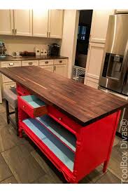 All Dressed Up Turn An Old Dresser Into A Kitchen Island Toolbox Divas Kitchen Design New Kitchen Diy Kitchen