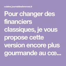 Financiers Tigres Coeur Chocolat Recette Financier Beurre Noisette Poudre Amande