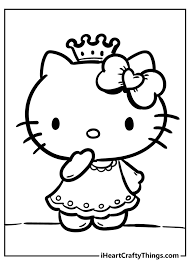 One of the most popular cartoon characters, hello kitty, originally created by japanese designing company sanrio, is the ultimate favorite of little hello kitty color pages hello kitty coloring pages how to draw hello kitty dress up game. Hello Kitty Coloring Pages Cute And 100 Free 2021